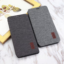 Bakeey Flip Shockproof Fabric Soft Silicone Edge Full Body Protective Case For OnePlus 7
