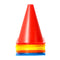 10Pcs/Set Plastic Training Cone Sport Marking Cups Soccer Basketball Skate Marker Outdoor Activity Supplies 18cm Colorful