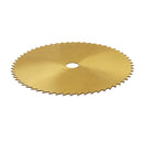 Drillpro 60/80x6x0.6mm 72T TI-coated Mini HSS Circular Saw Blade Rotary Cutter for Metal Woodworking