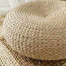 Mrosaa Natural Straw Washable Tatami Cushion Floor Seat Cushions Mat Round Thicken for Meditation Yoga Window Pad Chair Cushion Sitting Home Decor