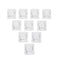 70PCS Pack 3Pin Kailh BOX White Switch Clicky Keyboard Switch for Keyboard Customization