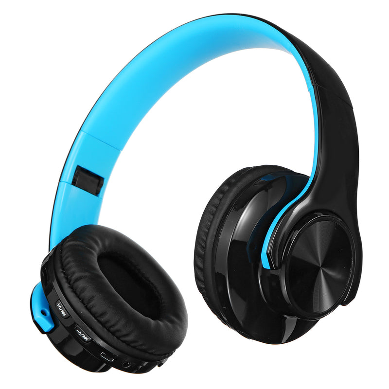 Foldable Wireless bluetooth V5.0 Headset LED Breathing Light Gaming Headphone Support FM Radio TF Card