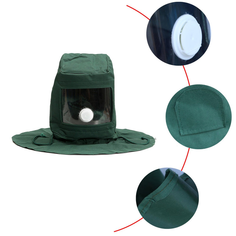Blasting Hood Sand Abrasive Grit Shot Sandblaster Mask Dust Protective Tool