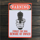 Warning Sheet Metal Drawing Metal Painting Tin Shop Pub Wall Tavern Poster Sign