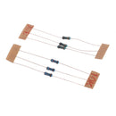 5pcs DIY Electronic Kit Set LED Round Water Light Production Kit for Skill Training Soldering Practice Parts
