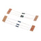 5pcs DIY Electronic Kit Set LED Round Water Light Production Kit for Skill Training Soldering Practice Parts