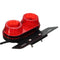 LED License Plate Brake Tail Turn Signal Dual Light For Motorcycle Bobber Cafe