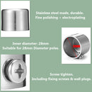 28mm Stainless Steel Window Curtain Rod Pole Finials End Cap