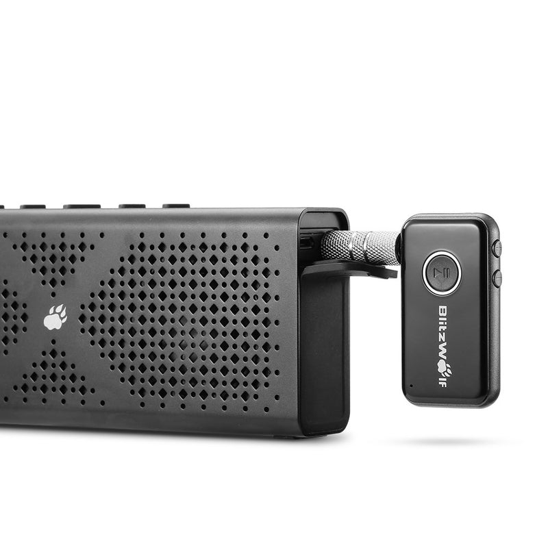 BlitzWolf BW-BR1 bluetooth V4.1 Car Hands Free Music Receiver 3.5mm AUX Audio Adapter