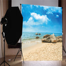 5X7FT Blue Sky Beach Sea Photography Backdrop Studio Vinyl Photo Background Prop
