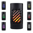 5W Portable bluetooth Speaker LED Flame Effect Lamp Touch Control Colorful Atmosphere Night Light