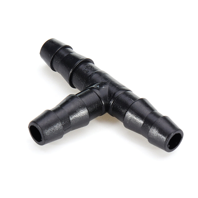 50pcs Sprinkler Irrigation 4/7mm Tee Pipe Barb Hose Fitting Joiner Garden Agricultural Drip System Tools