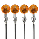 4pcs 12V Motorcycle Turn Brake Signal Lights Bulb Lamp Amber Indicators