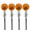 4pcs 12V Motorcycle Turn Brake Signal Lights Bulb Lamp Amber Indicators
