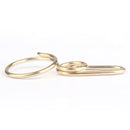Vintage 8-shaped Brass Keychain Handcraft Belt Buckle Key Ring