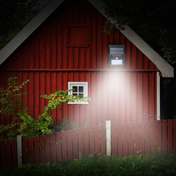 Solar Power 20 LED PIR Motion Sensor Waterproof Wall Light Outdoor Garden Security Lamp