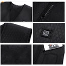 Electric Vest Heated Cloth Jacket USB Thermal Warm Heated Winter Body Warmer Ski