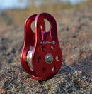 XINDA Rock Climbing Mountaineering High Altitude Fixed Single 20KN Pulley Aluminium Alloy
