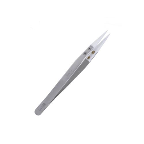 BEST BST-72-MZ Anti-acid Ceramic Stainless Steel Tweezer Fine Pointed Tips With Heat Resistance
