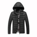 Waterproof Electric USB Heatiing Warm Hooded Jacket Winter Heated Back + Abdomen + Neck Coats Jacket 3 Temperature Control