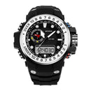 SANDA 399 Dual Display Digital Watch Calendar Luminous Display Alarm Clock Watch Outdoor Sport Watch