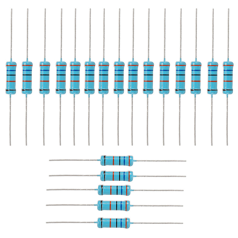20pcs 2W 360KR Metal Film Resistor Resistance 1% 360K ohm Resistor
