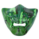 WosporT Tactical Outdoor CS Game Noctilucent Half Face Mask Party Halloween Cosplay Mask
