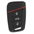 Car Key Case 3 Buttons Silicone Remote Key Case cover FOB For VW
