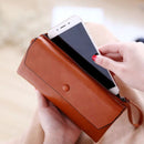 New Fashion Buckle Women's Long Wallet Women's Clutch Phone Wallet Bag