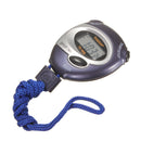 Digital Handheld Sports Stopwatch Stop Watch Time Clock Alarm Counter Timer Blue