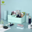 NEW Plastic Makeup Organizer Drawer Cosmetic Container Makeup Brush Holder Large Desktop Sundries Storage Box Bathroom Storage Parts Storage Box