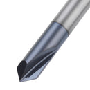 Drillpro 2 Flutes 90 Degree 2-12mm Carbide Chamfering Cutter End Mill HRC45 Milling Cutter