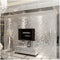 3D Silver Victorian Wall Sticker Damask Embossed Rolls Wallpaper Feature Living Room Background Decor
