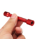 Red Motorcycle Spoke Wrench & 10 Pcs Hardened Tips 5.0~6.8 For Most Motorbikes