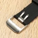 DEFFRUN Replacement 23mm Silicone Rubber Black Watch Band Strap Bracelet For Luminox