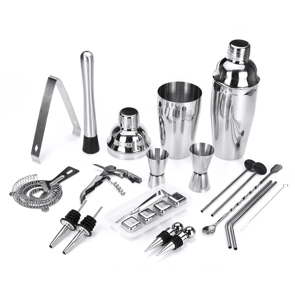 22PCS Cocktail Xixing Tool Alcohol Blending Set Cocktail Mixing Tools Cocktail Shaker  Cocktail Set