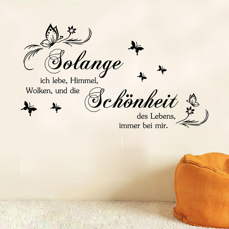 Wall Sticker Butterfly Quotes Decals Stickers Living Study Room Art Home Decor