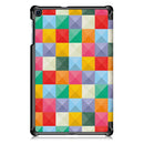 Tri-Fold Pringting Tablet Case Cover for Samsung Galaxy Tab A 10.1 2019 T510 Tablet - Cube