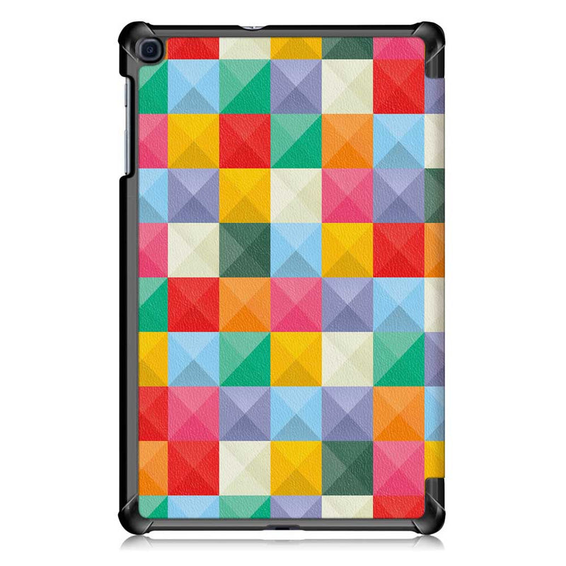 Tri-Fold Pringting Tablet Case Cover for Samsung Galaxy Tab A 10.1 2019 T510 Tablet - Cube