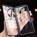 Bakeey Xiaomi Redmi Note 8 360 Curved Screen Front+Back Double-sided Full Body 9H Tempered Glass Metal Magnetic Adsorption Flip Protective Case