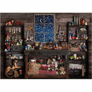 7x5FT Christmas Theme Small Shop Gift Doll Tools Wooden Window Photography Background Backdrop