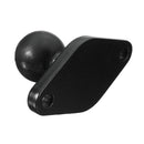 Black Motorcycle GPS Holder Mounting Aluminum 1inch Ball with Diamond Shape Plate
