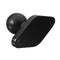 Black Motorcycle GPS Holder Mounting Aluminum 1inch Ball with Diamond Shape Plate