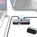 Rocketek USS3 USB KVI Switcher Box 2 Computers 6 Ports USB 3.0 USB Hub Adapter Converter for Keyboard Mouse Printer Monitor