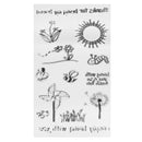 Butterfly Flower Silicone Transparent Clear Stamp DIY Scrapbooking Album Seal 20x11cm
