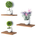 3 Pcs/set Wooden Wall Shelves Storage Racks Plants Holder Organizer Storage Shelf Bookshelf Home Decoration