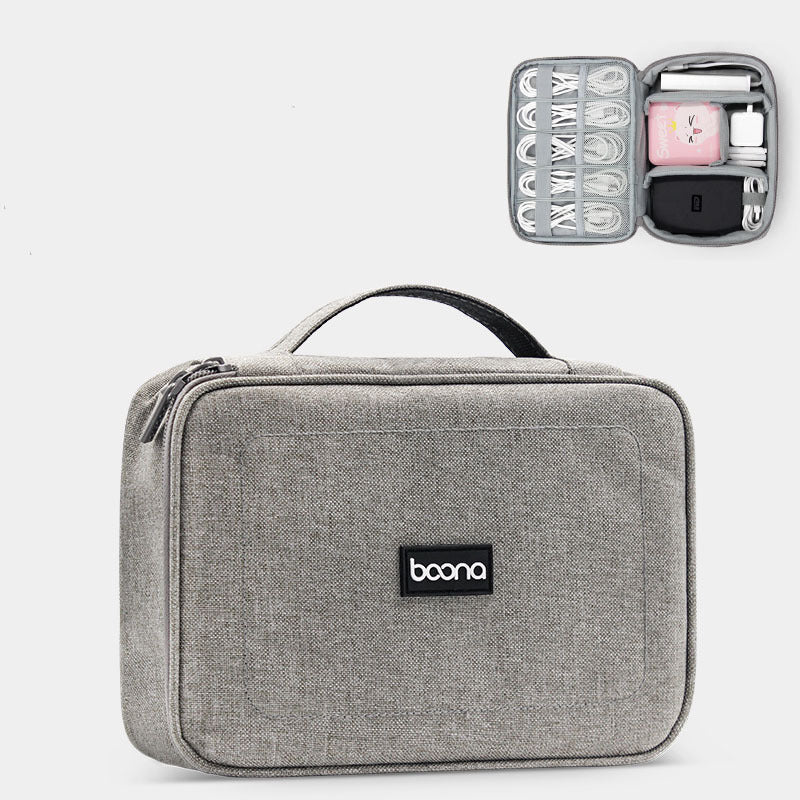 Boona 23cm*16cm Digital Accessories Storage Bag U Disk Memory Card USB Cable USB Charger Organizer Travel Bag