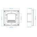 AC100-240V 1CH Touch Control Panel Wall Mount LED Triac Dimmer Light Switch