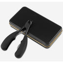 Y.F.M Black  Ingrown Toenails Cutter Matter Black Handle Ingrown Nail Clipper Manicure Tool With Box