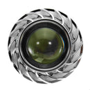 Double Color Round 8000K 30W High/Low Beam LED Headlights For Motorcycle Angel Eyes Devil Eye Light